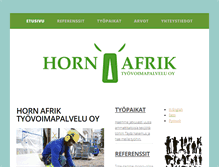 Tablet Screenshot of hornafrik.fi